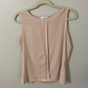Peach Blouse Calvin 97% polyester/ 3% spandex